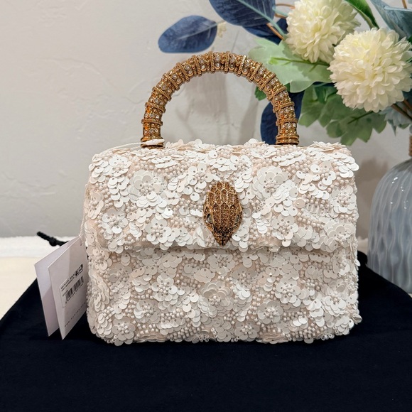 NEW✨Kurt Geiger Kensington Sequin Lace Top Handle / Crossbody Bag - Picture 2 of 16